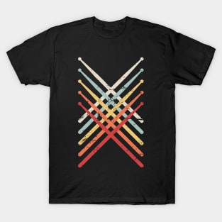 Retro Vintage Drumsticks T-Shirt